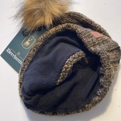 Dame Strikhue med pelskvast